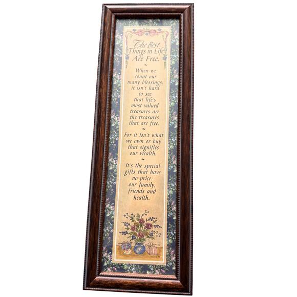 "The Best Things in Life Are Free" Framed Wall Art - Picture 3 of 9